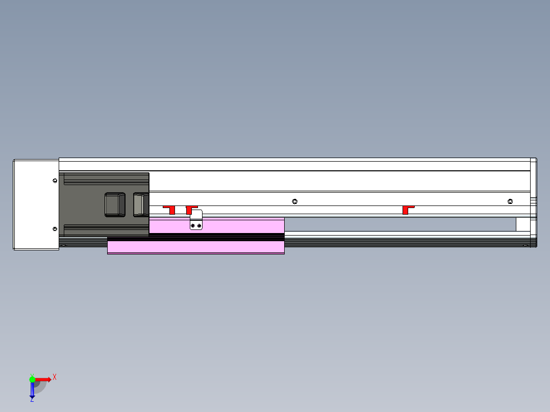 VF丝杆传动-一般环境VF22-L20-C-S250-BR-P75-C4俯视图