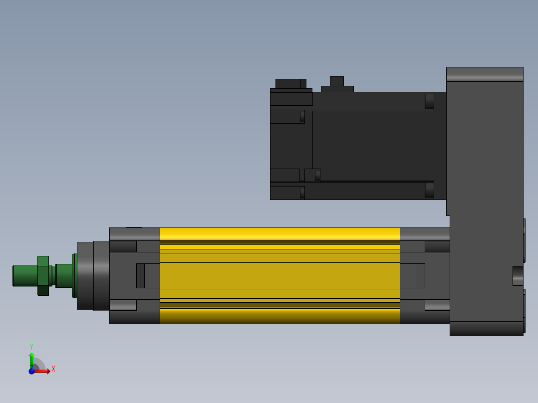 电动缸MES40-P-400W前视图