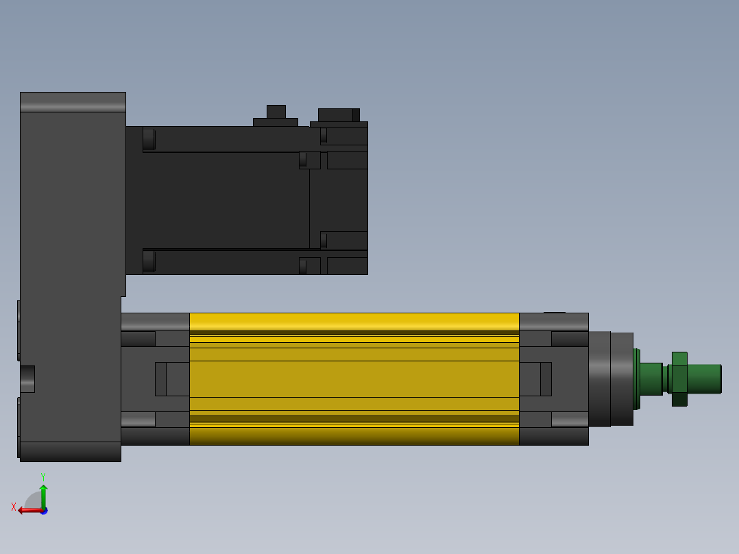 电动缸MES40-P-400W后视图