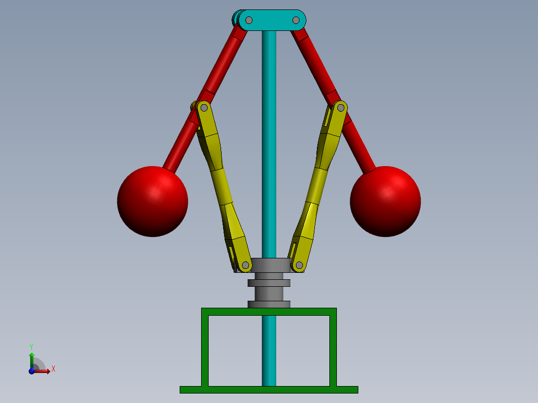 离心式调速器设计三维模型1334907===vip前视图