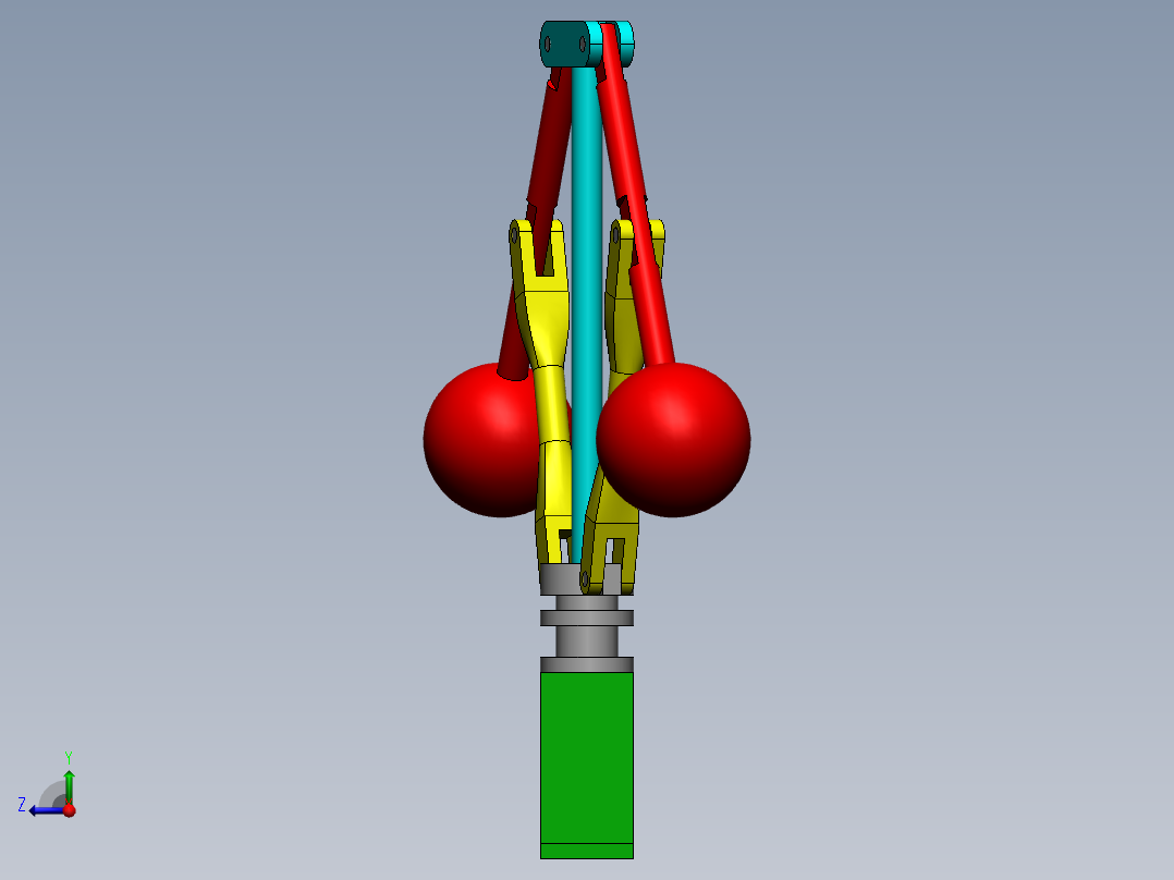 离心式调速器设计三维模型1334907===vip右视图