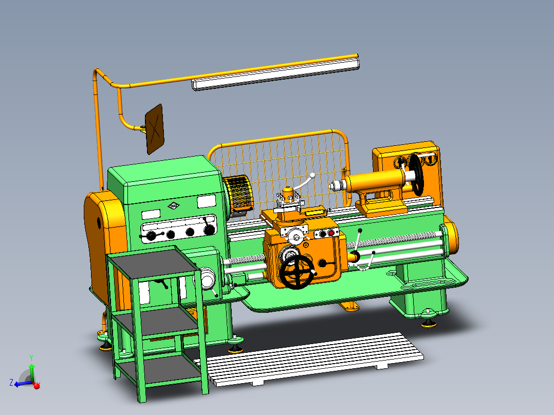 Lathe Machine 1K62车床数模sw20可编辑