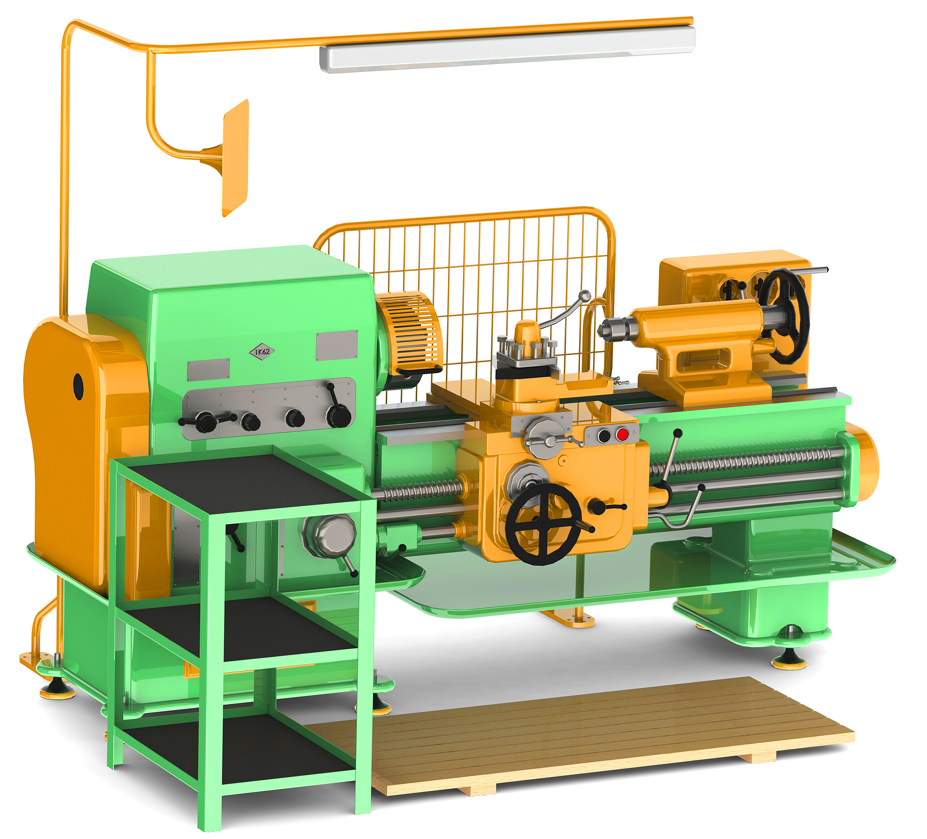 Lathe Machine 1K62车床数模sw20可编辑