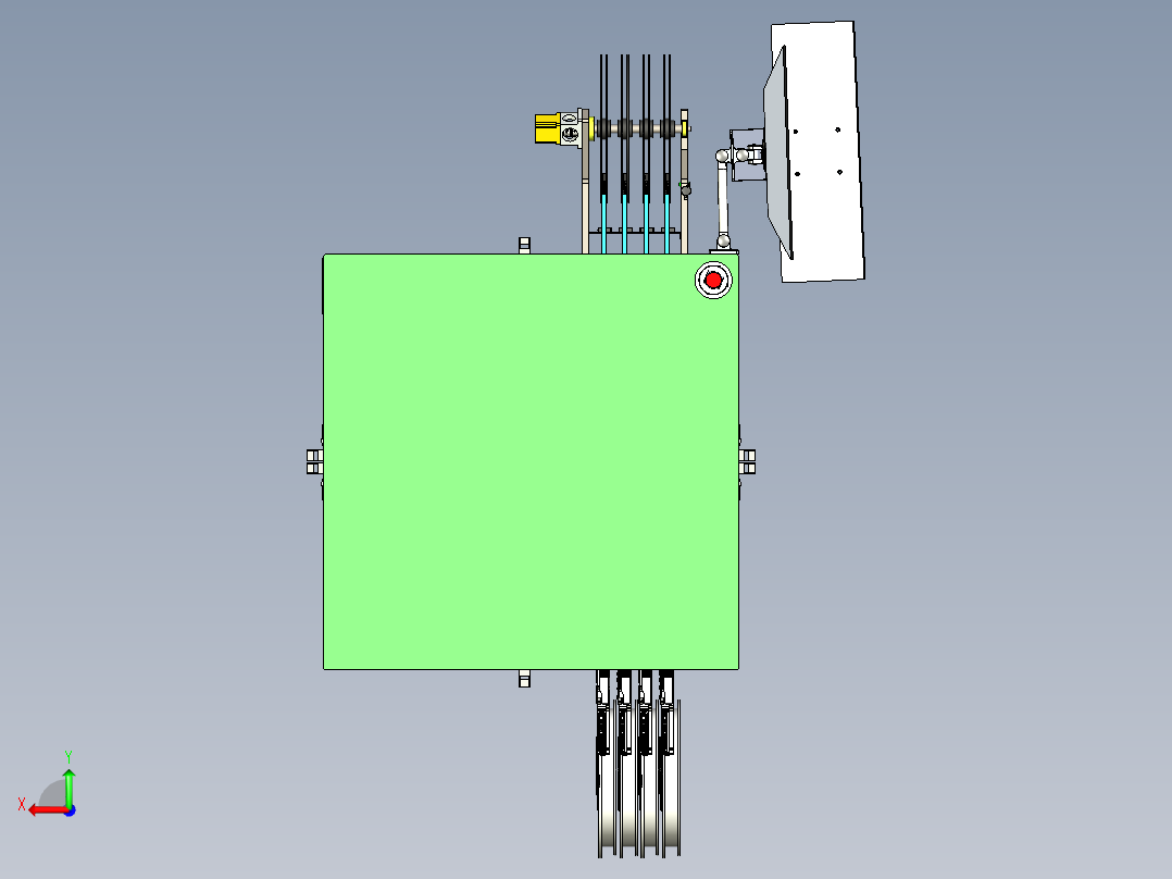 4工位芯片视觉打标x_t后视图