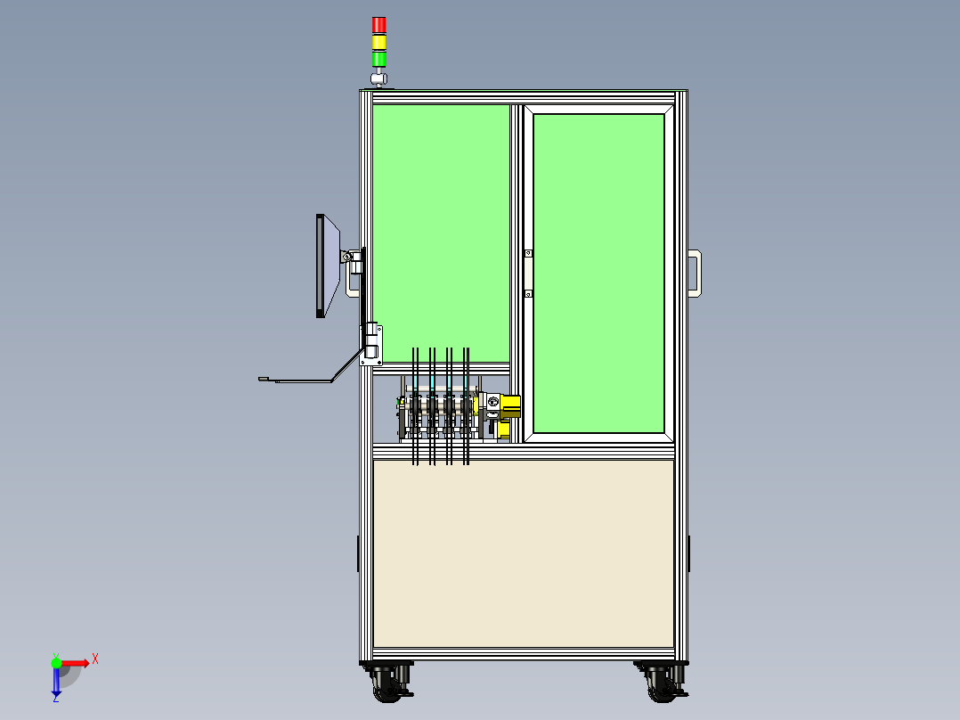 4工位芯片视觉打标x_t俯视图
