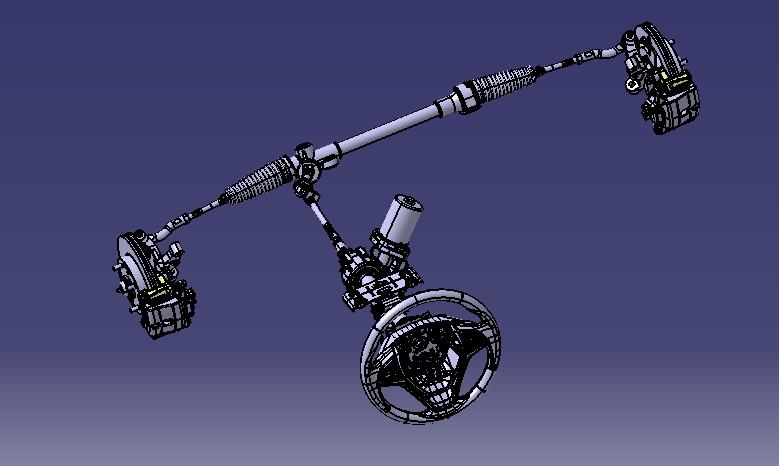 某商用车转向系统设计【机械式齿轮齿条转向器】【含三维catia+CAD图+文档】