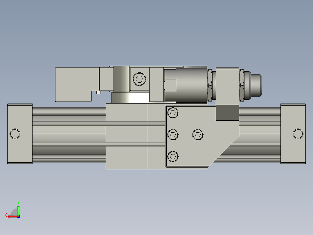 旋转气爪PRY60S-90后视图