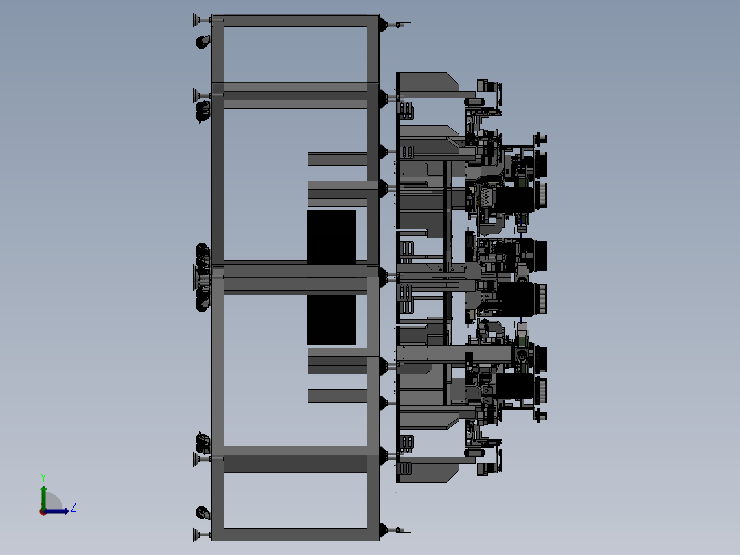 非标设备打标机左视图