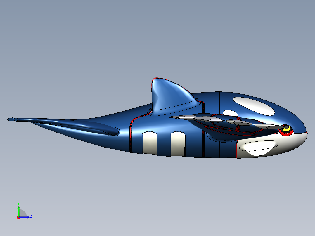 口袋妖怪-京格雷左视图