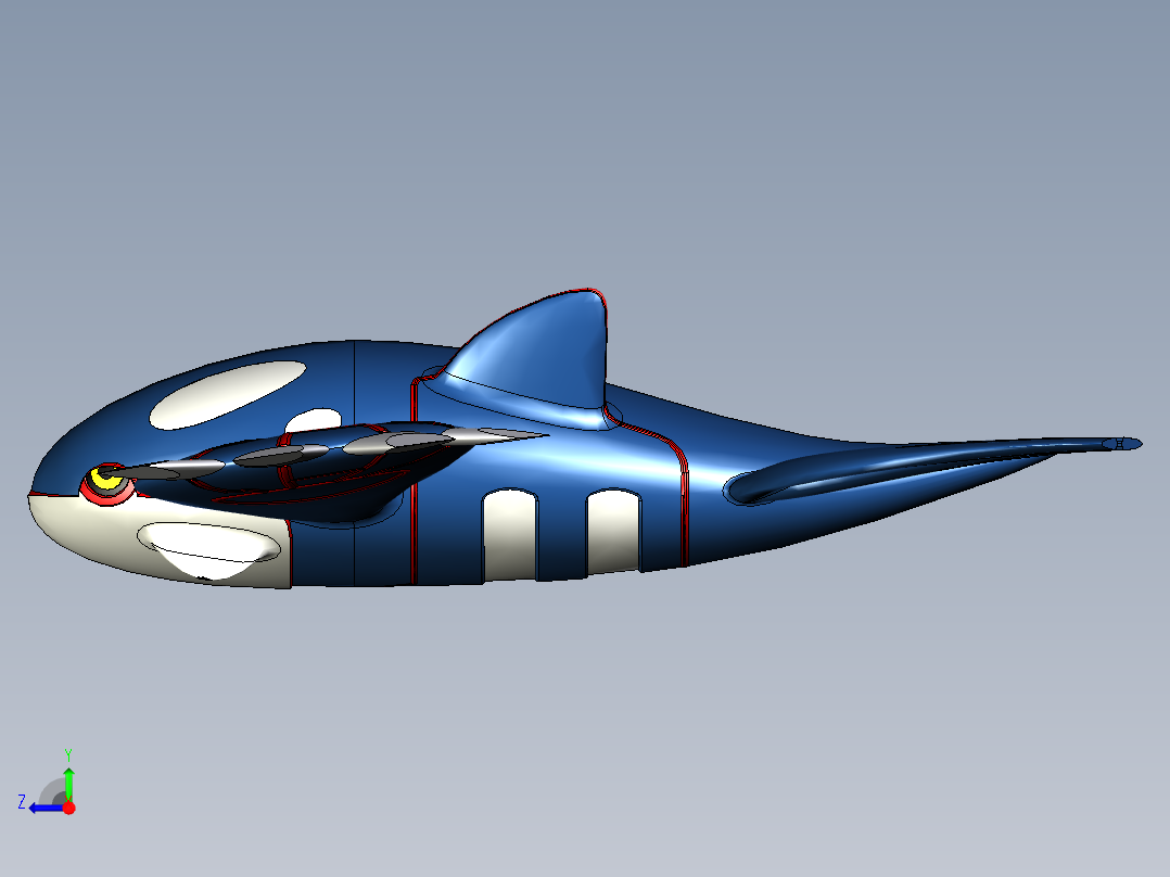 口袋妖怪-京格雷右视图