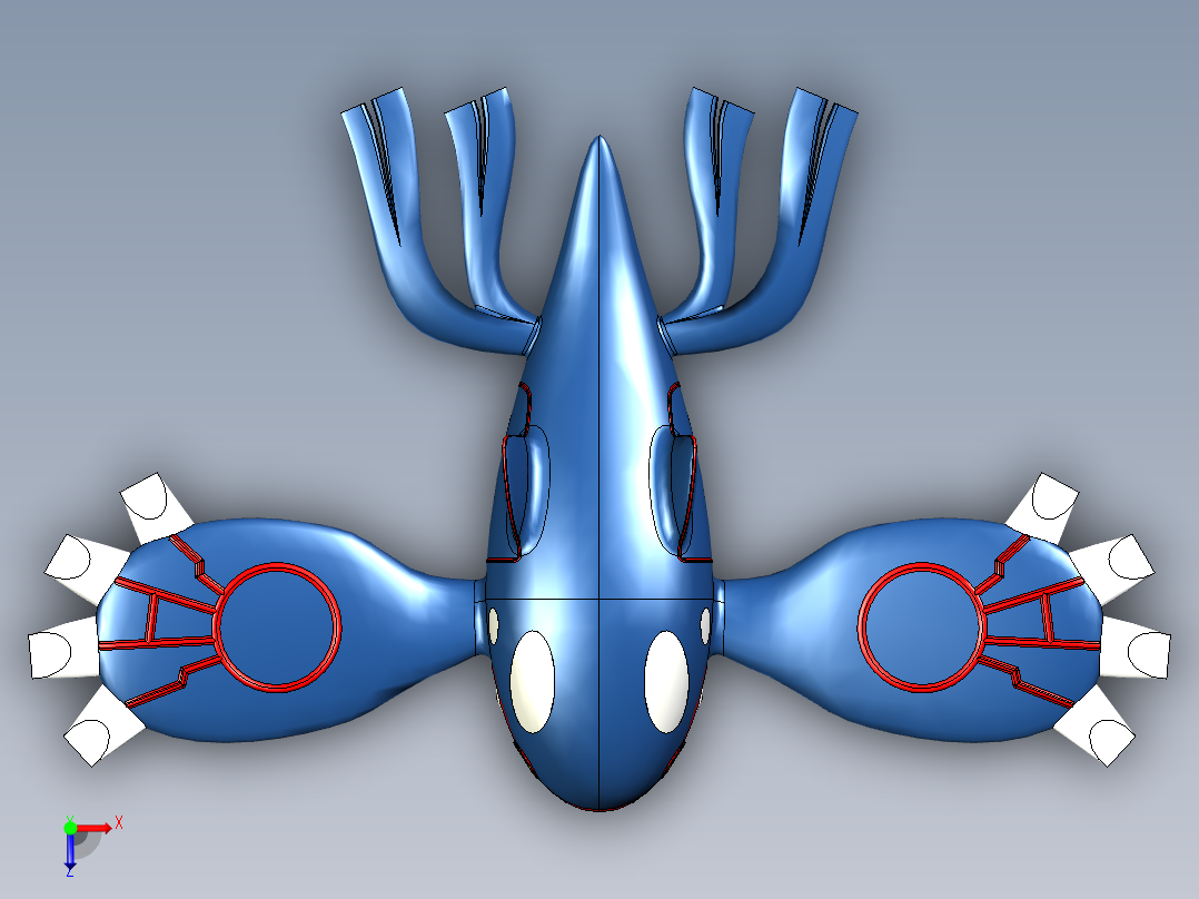 口袋妖怪-京格雷俯视图