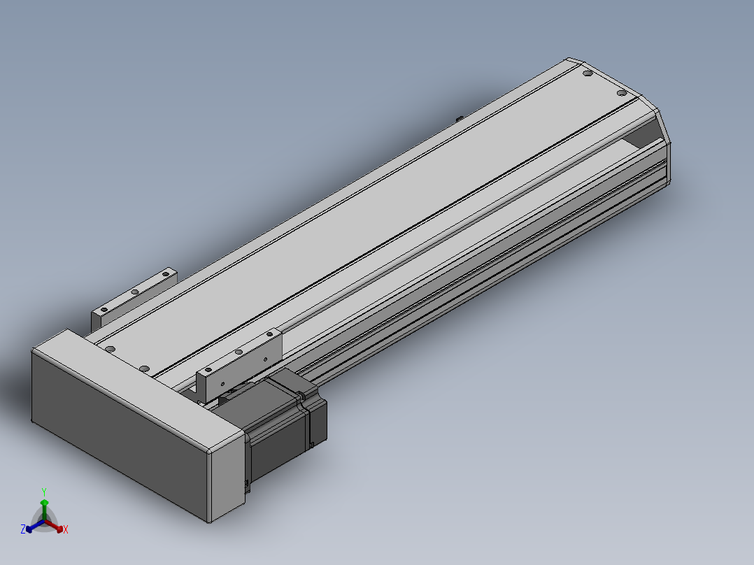 精密模组MY130-T10-400L-BL-P20B-C4-C正等轴测图