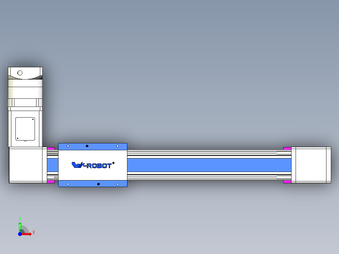 威洛博LB.GB同步带传动--欧规系列GB8-L192-S400-BR-P75-K前视图