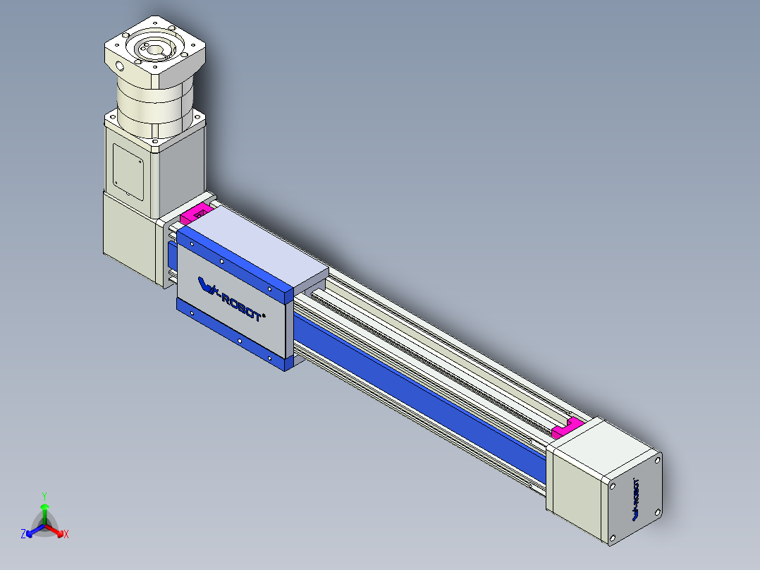威洛博LB.GB同步带传动--欧规系列GB8-L192-S400-BR-P75-K正等轴测图