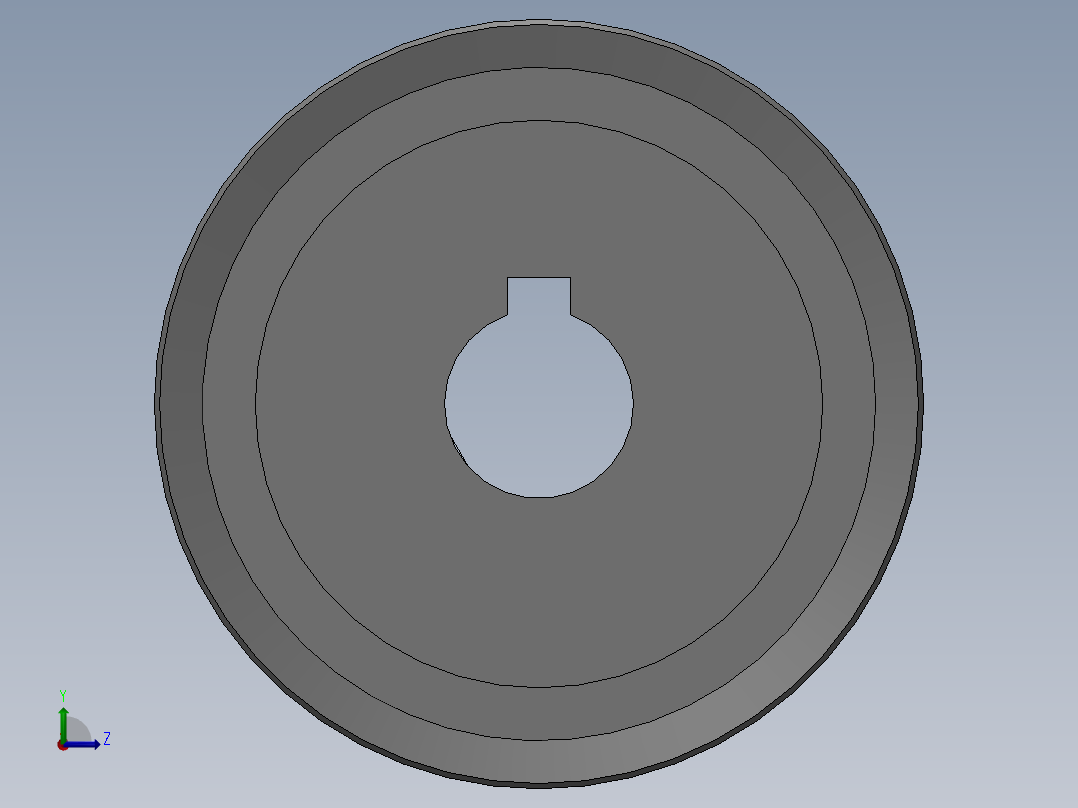同步带轮ATPT18L100-A-P10_b左视图