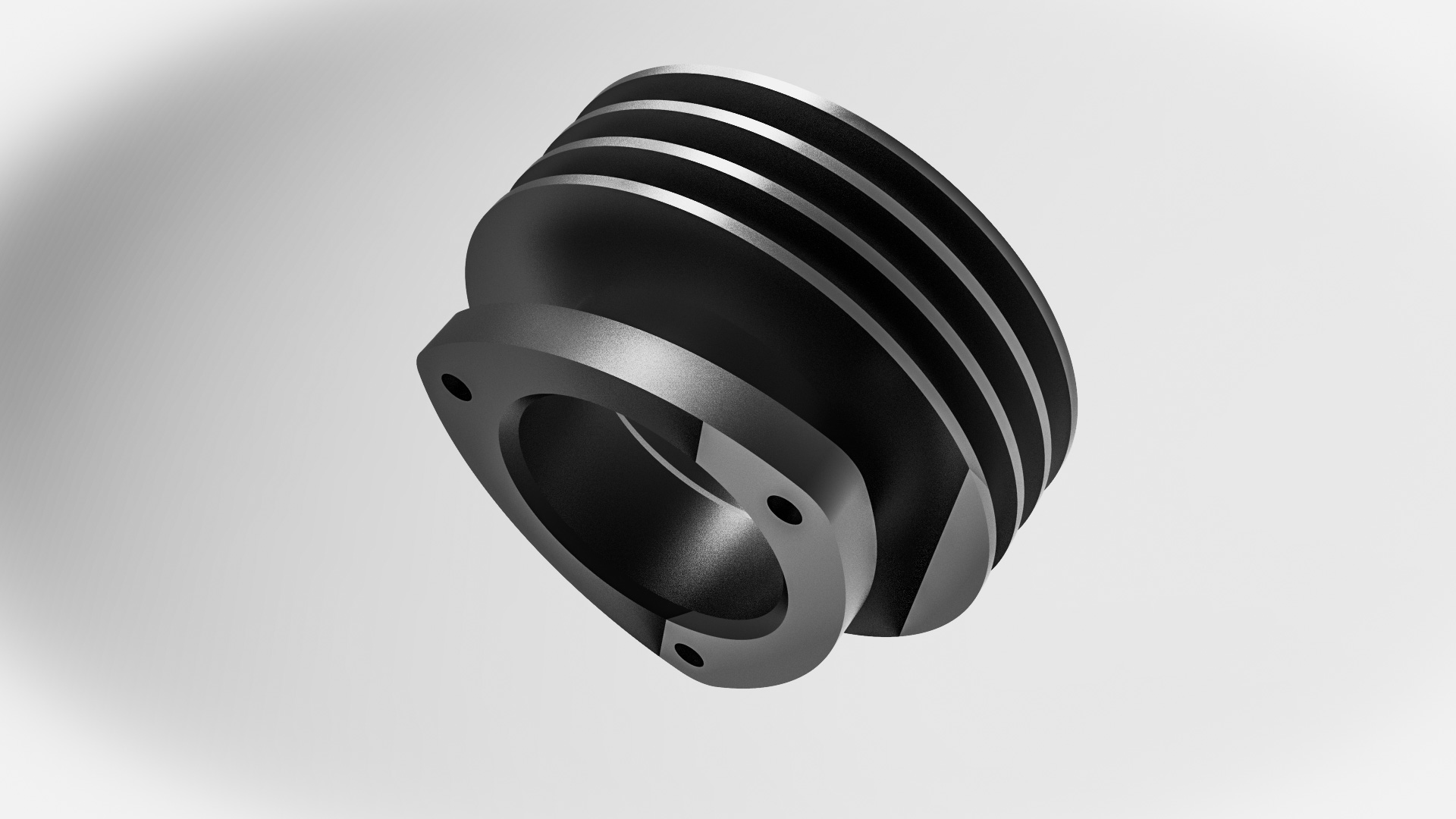 195至L32柴油机皮带轮--sw三维 3d模型设计图