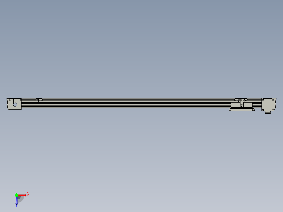 威洛博LB.GB同步带传动--欧规系列EBF5-L11-S950-BL-P20-C4俯视图