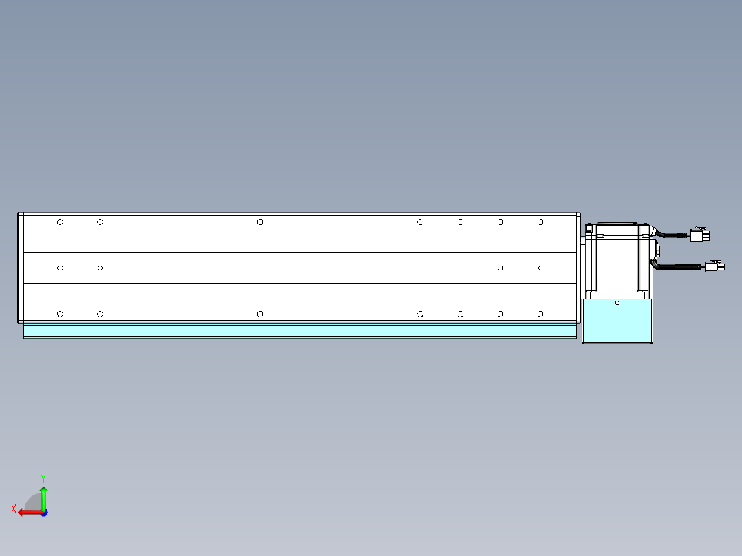 威洛博VBC同步带传动一无尘环境VBC14-L45-S400-BLD-ZP75-C3后视图