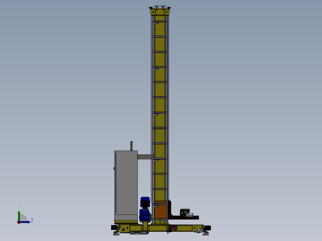 堆垛机图左视图