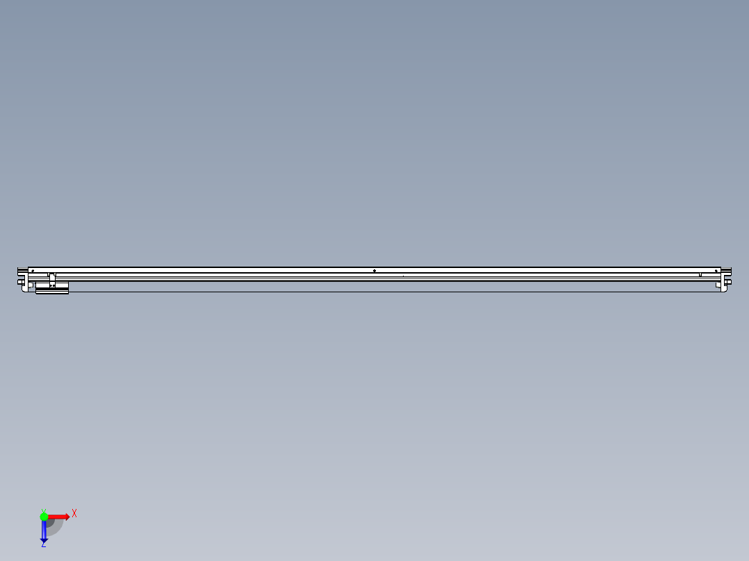 威洛博VL系列直线电机模组-VL17E1-S2150俯视图