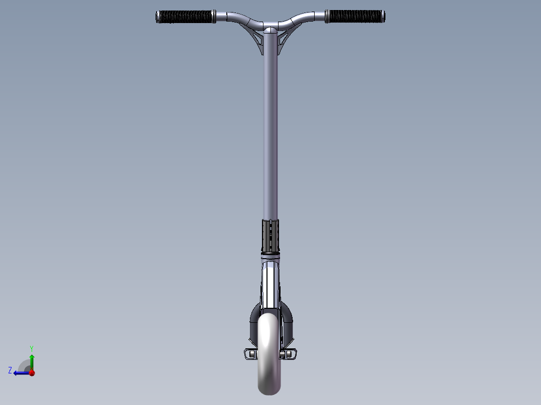 轮子滑板车右视图