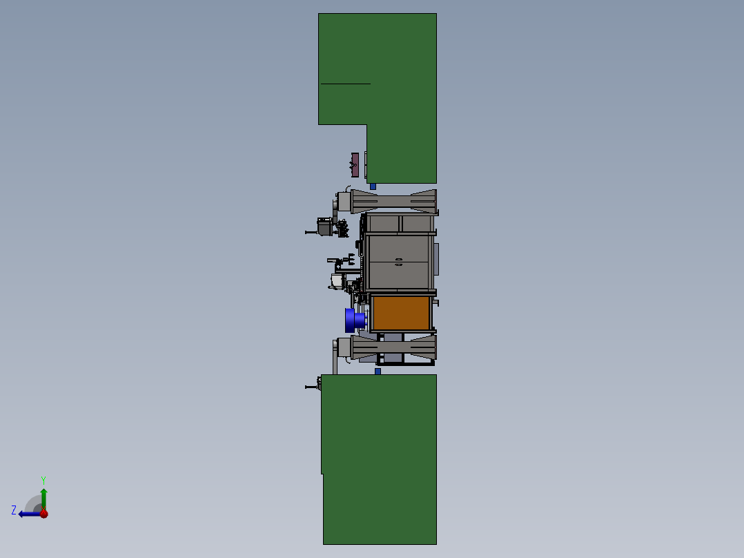 2917一注二注一体化（sw18可编辑+工程图+bom）右视图
