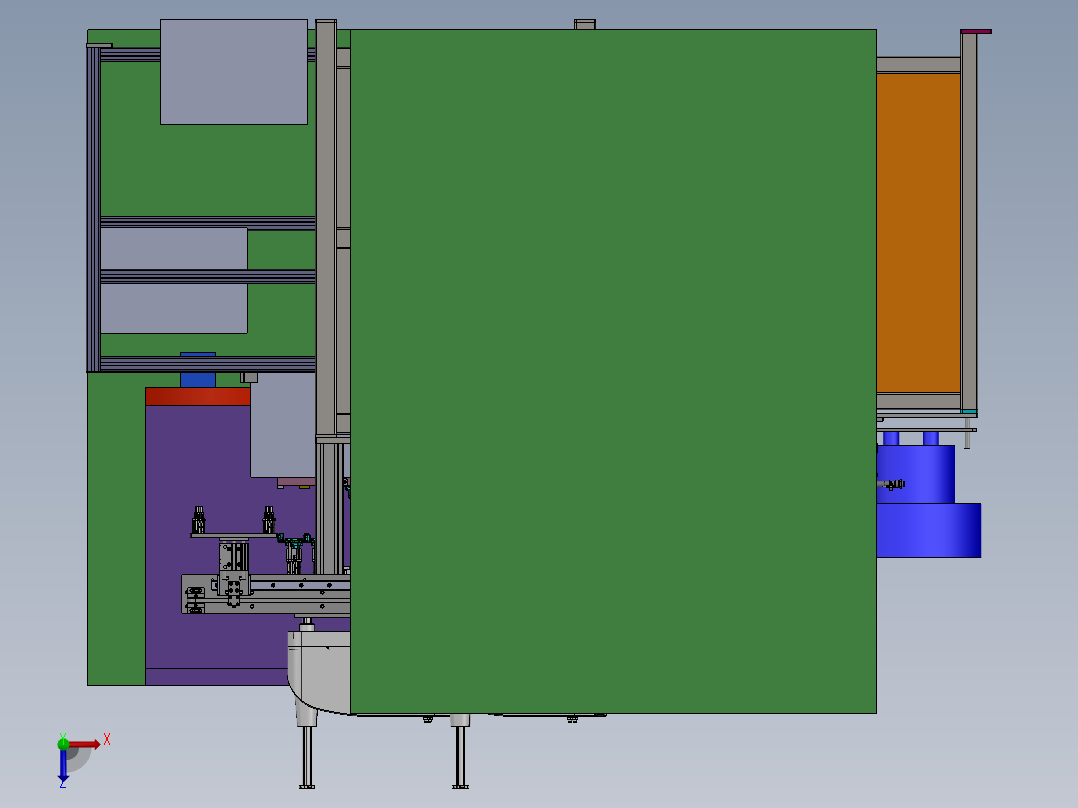 2917一注二注一体化（sw18可编辑+工程图+bom）俯视图