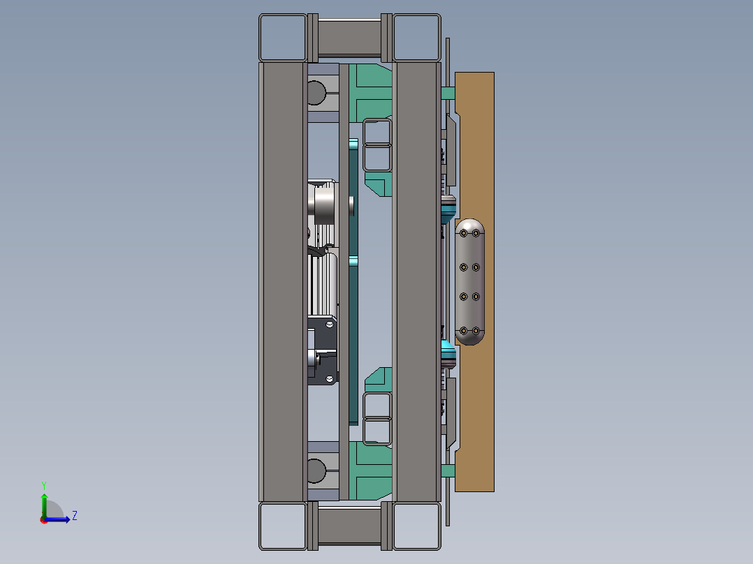 汽车ADAS车辆对中总装18可编辑左视图
