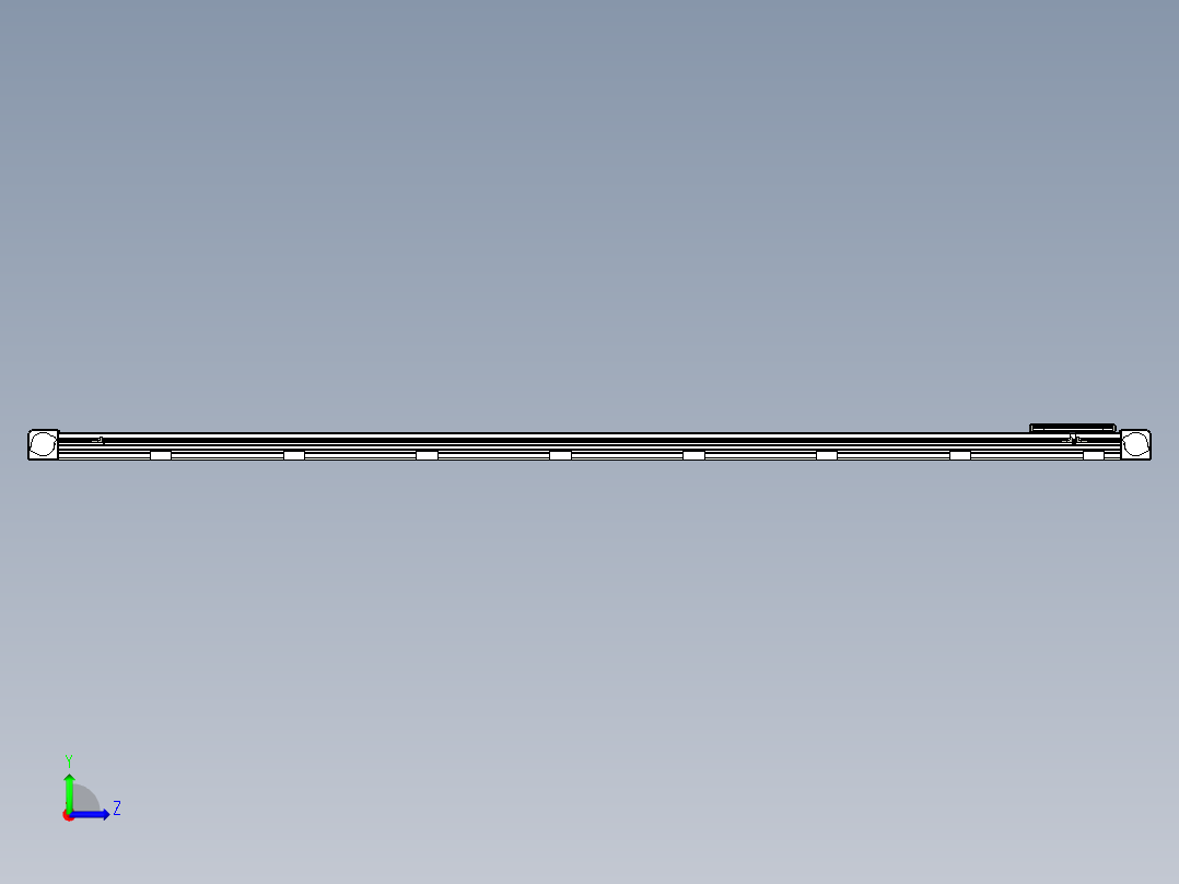 同步带滑台-欧规B8-L176-S2900-L-ZP40-D3-N5左视图