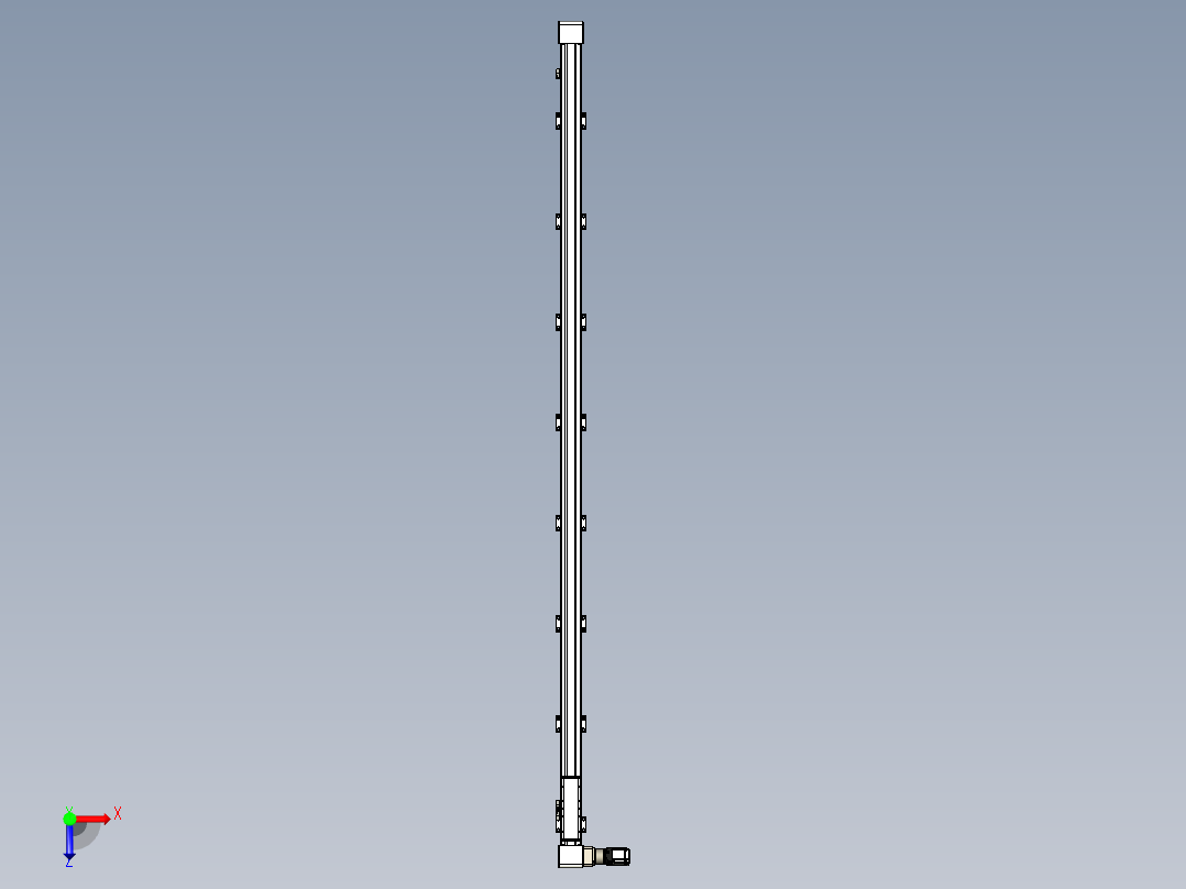 同步带滑台-欧规B8-L176-S2900-L-ZP40-D3-N5俯视图