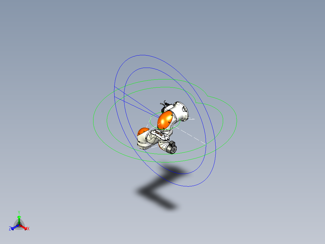 scara四轴机械臂正等轴测图