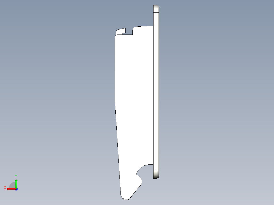 盤式取手(B)SG-3D多系列多零件图纸模型后视图