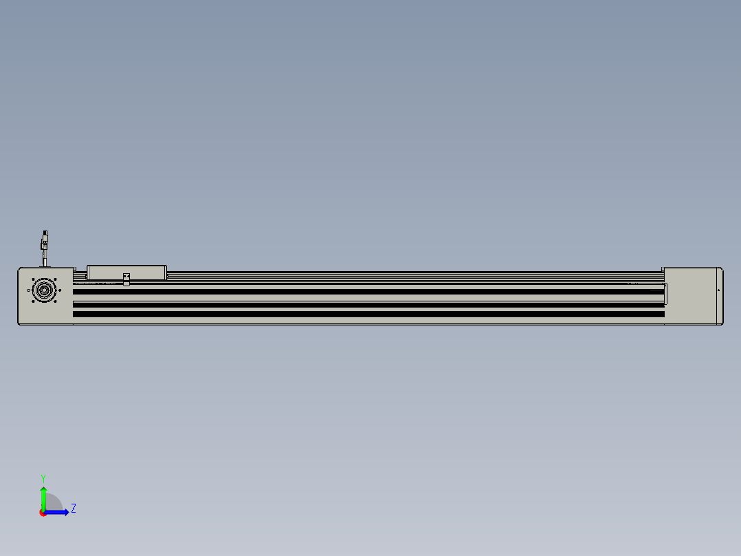 威洛博直线电机模组EB10-L224-S1100-R-ZP75-MS3-5K左视图