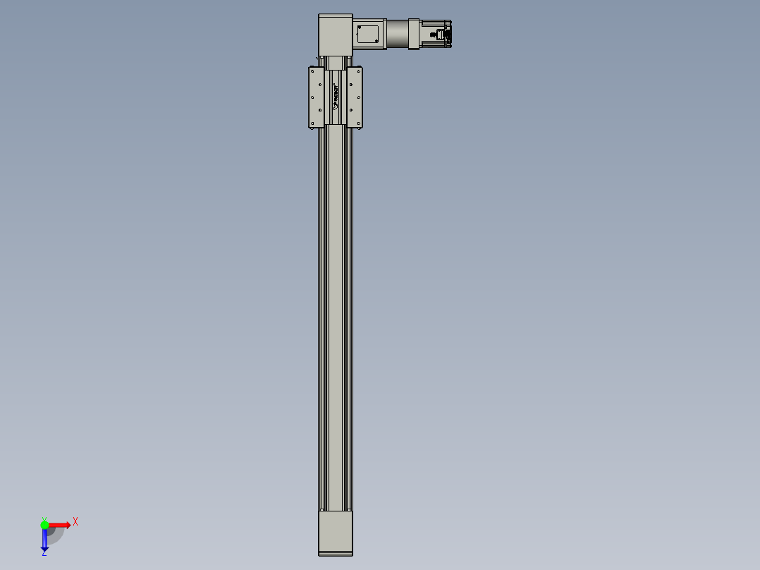 威洛博直线电机模组EB10-L224-S1100-R-ZP75-MS3-5K俯视图