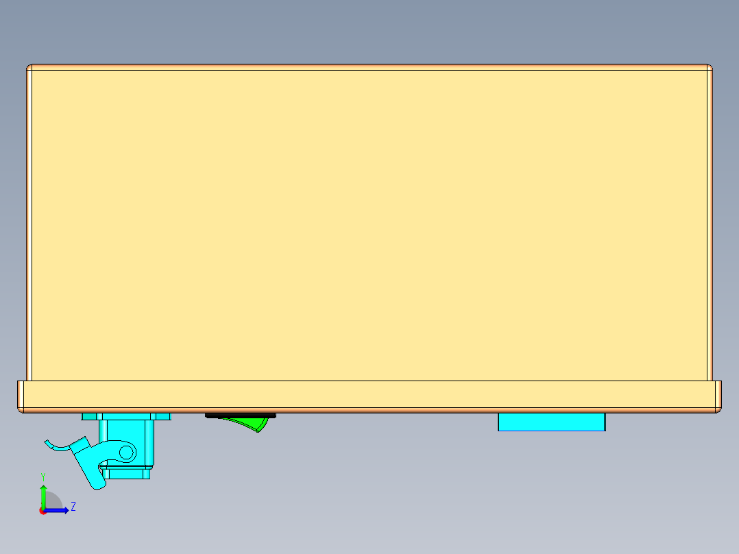 电器柜 电控柜 (98) 机械设计素材左视图