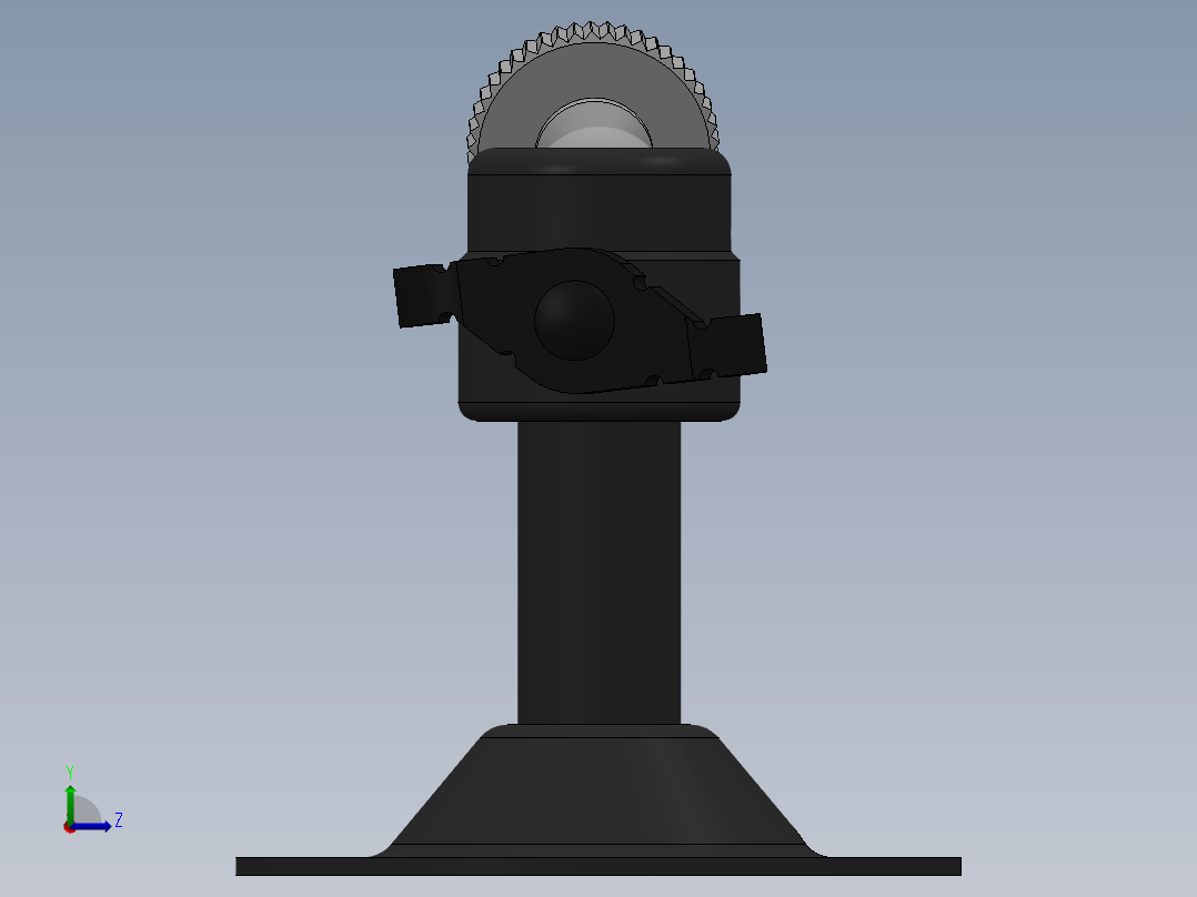 安全摄像机支架左视图