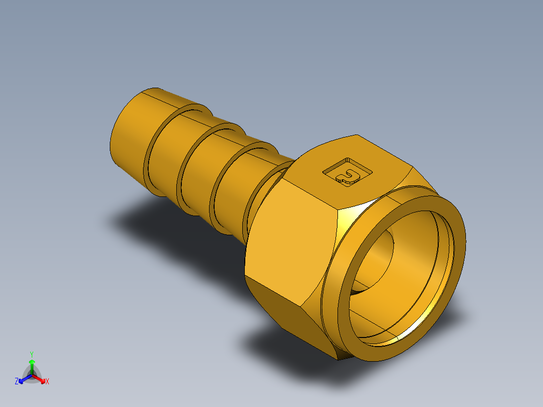 倒齿式工业管接头Hose Barb to Swivel Female Ball-End 128HBLSV-6-6