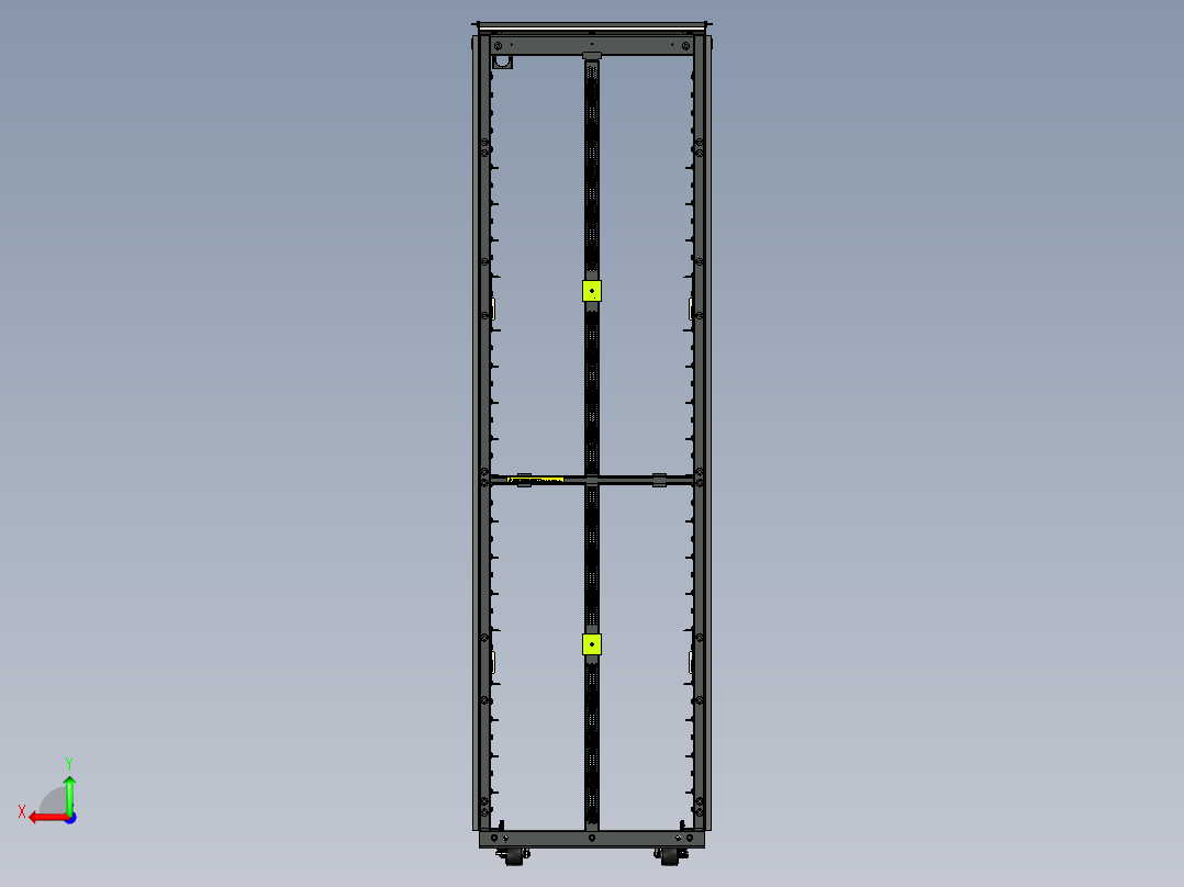服务器机柜 (7)后视图