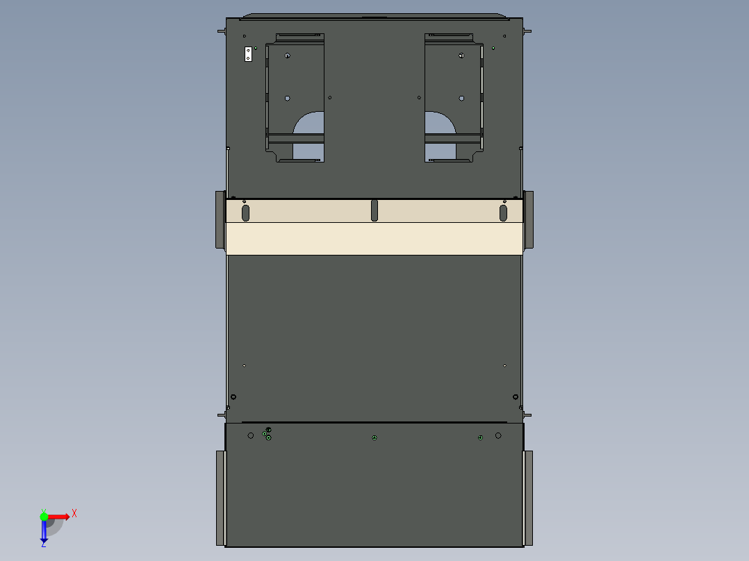服务器机柜 (7)俯视图