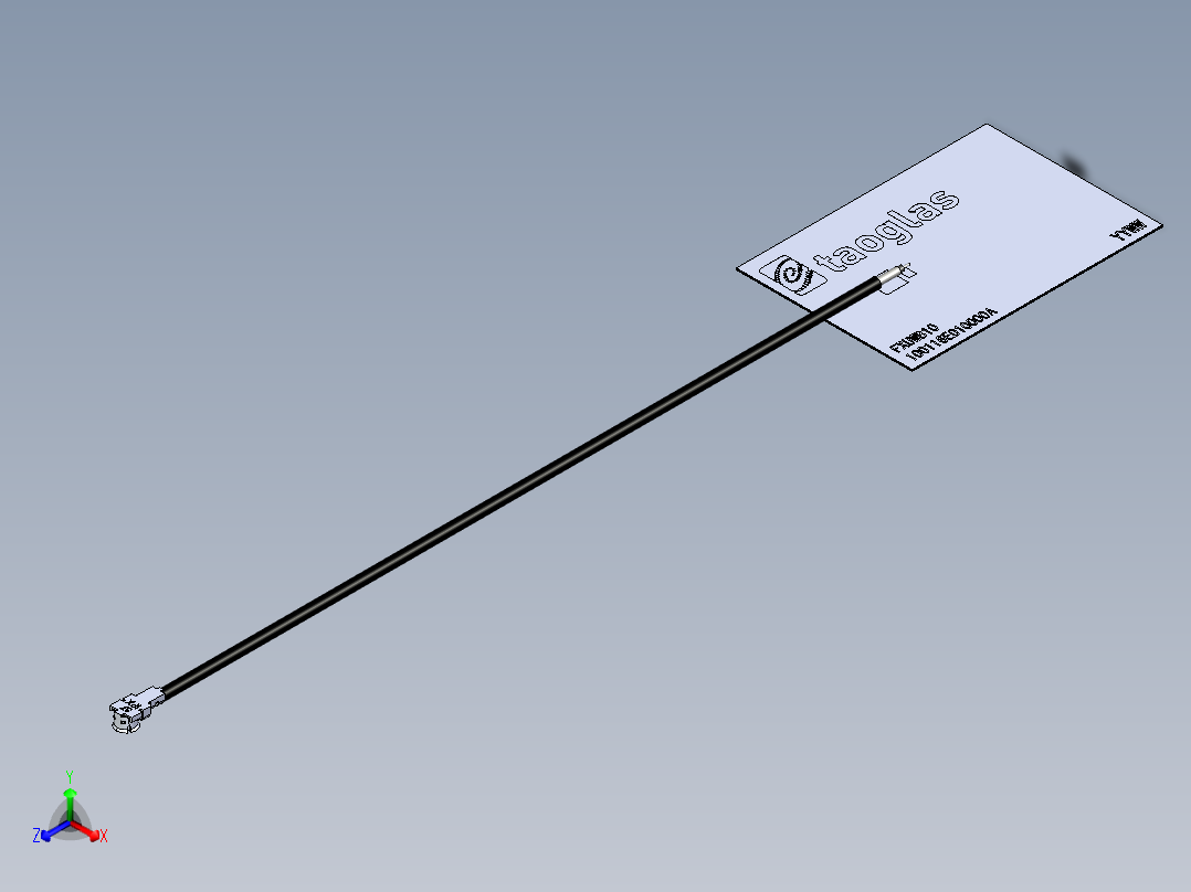 伸缩天线正等轴测图