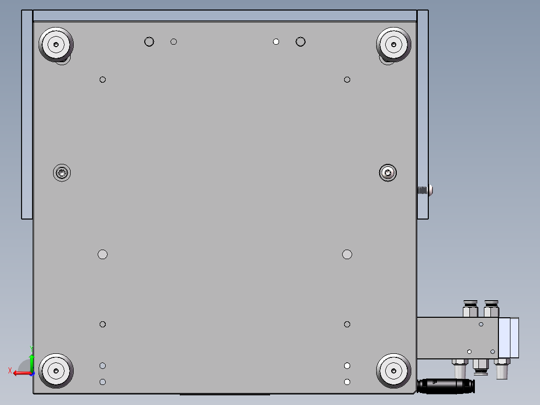 贴二维码治具后视图