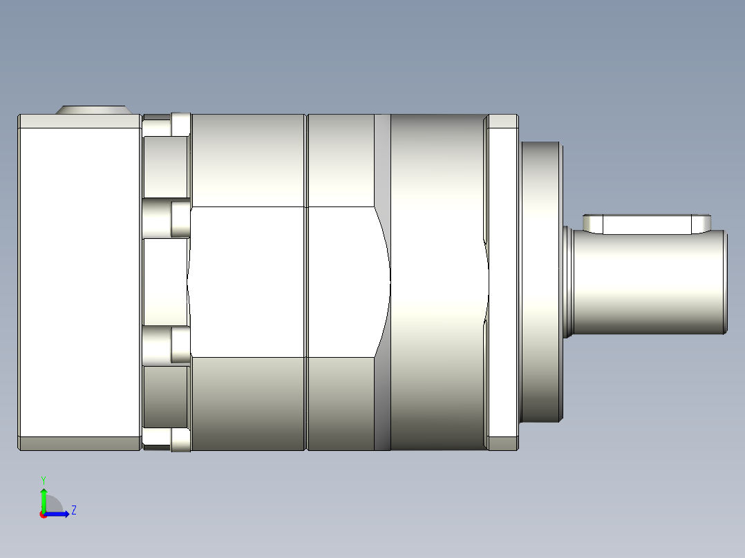 多摩川行星减速机TB-042-L1-8(30 46 M4 13)左视图
