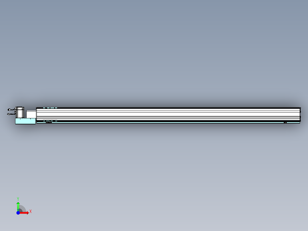 威洛博VBF同步带传动一般环境VBF14-L45-S2300-BL-ZP75-C3前视图