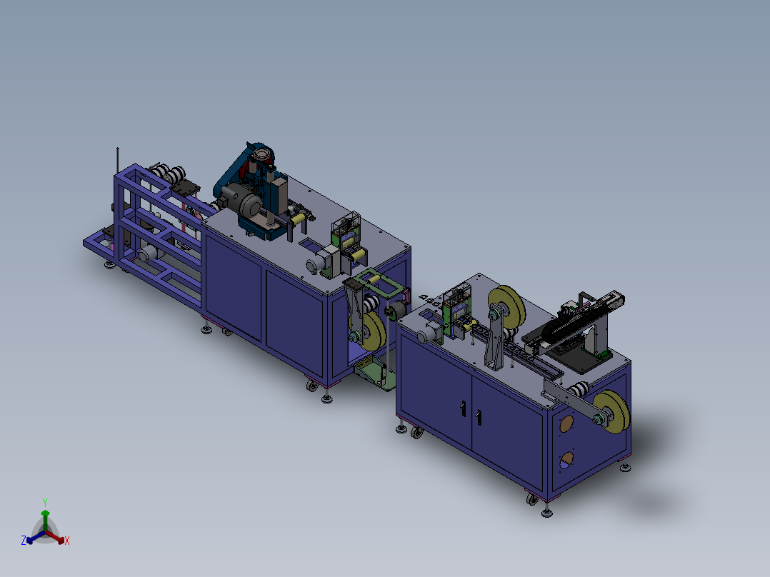 铜箔背胶铜片背胶正等轴测图