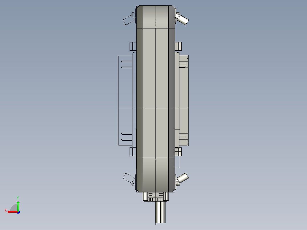 基恩士LK-HA100RT_kc图纸模型后视图