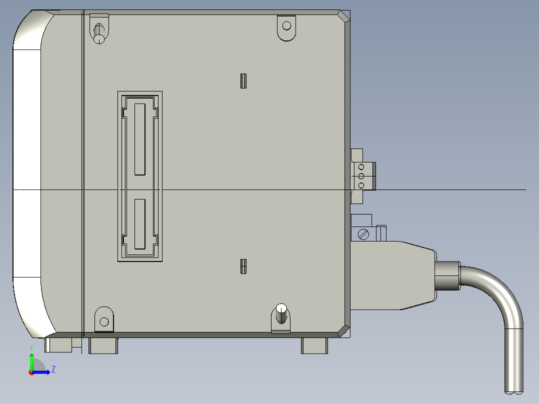 基恩士LK-HA100RT_kc图纸模型左视图