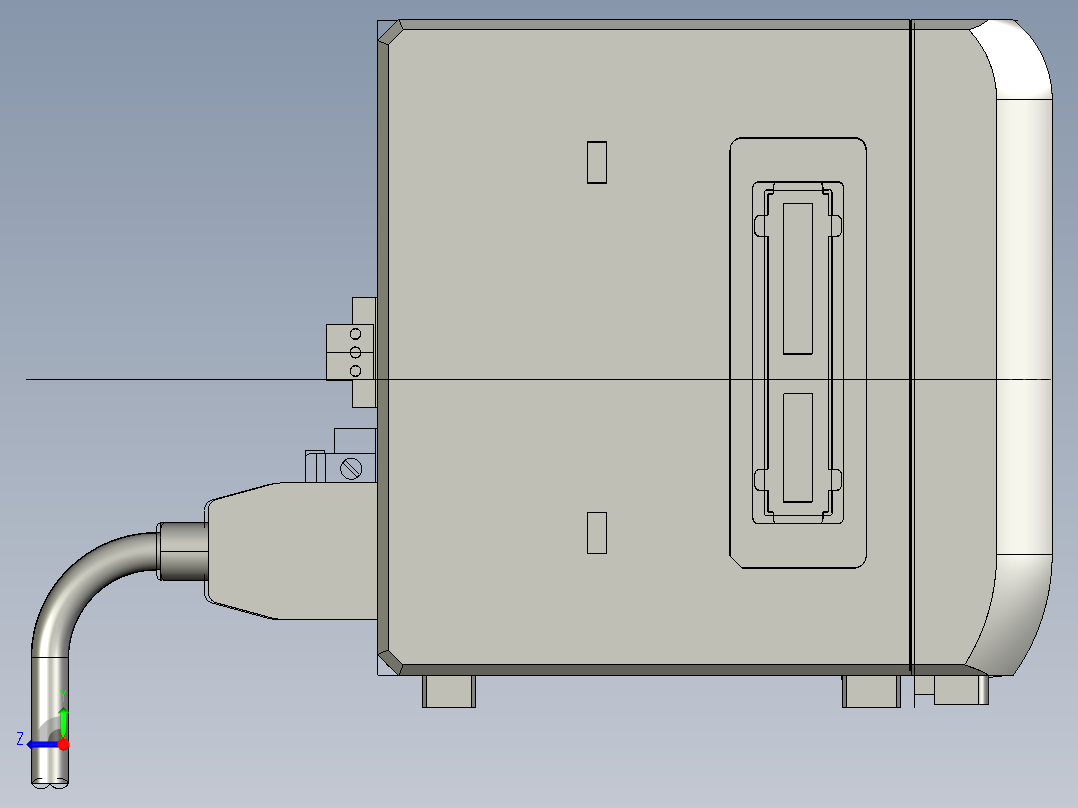 基恩士LK-HA100RT_kc图纸模型右视图