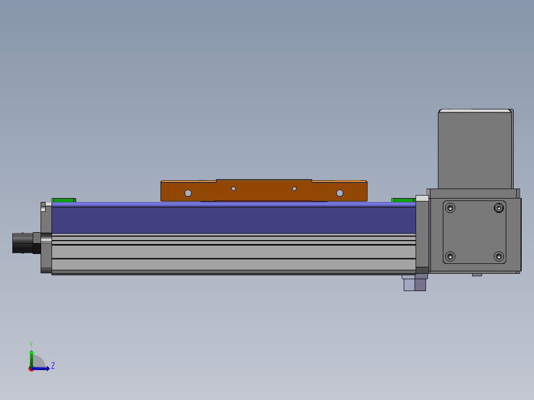 MCB同步带全封闭MCB10-LU-200W左视图