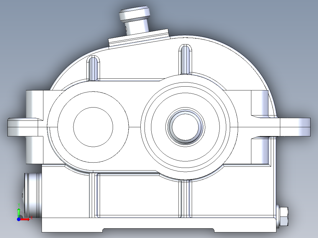 3D减速机-igs前视图