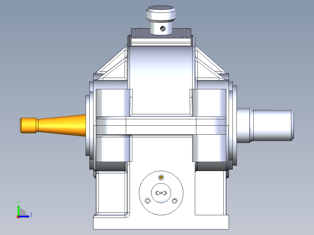 3D减速机-igs左视图
